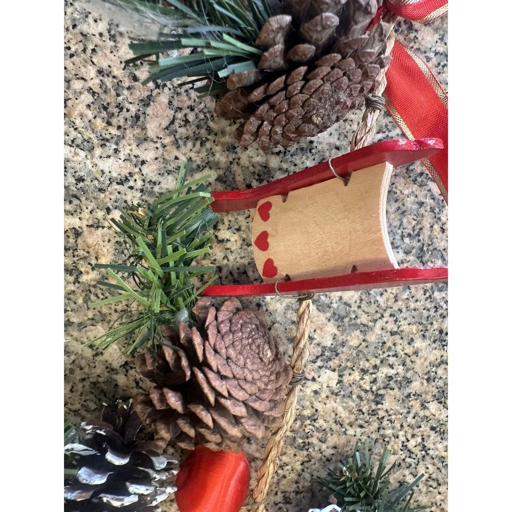 Vintage‎ Bombay Company Christmas Pinecone Garland 72